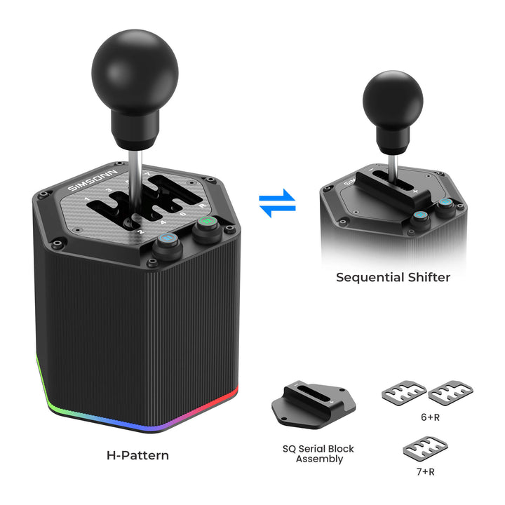 Simsonn HS Pro Shifter the H/SQ Dual-Mode Racing Simulation Shifter