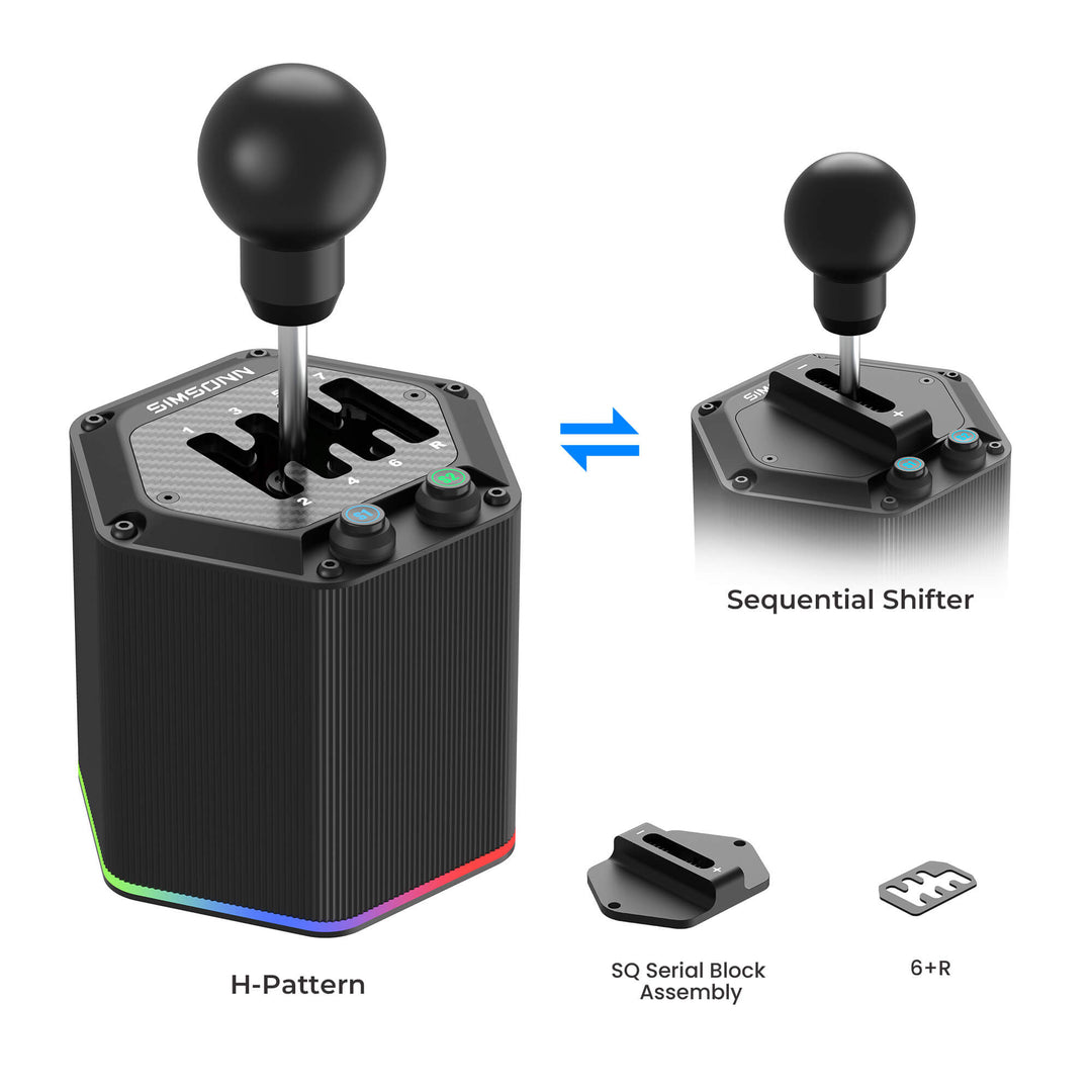 Simsonn HS Pro Shifter the H/SQ Dual-Mode Racing Simulation Shifter