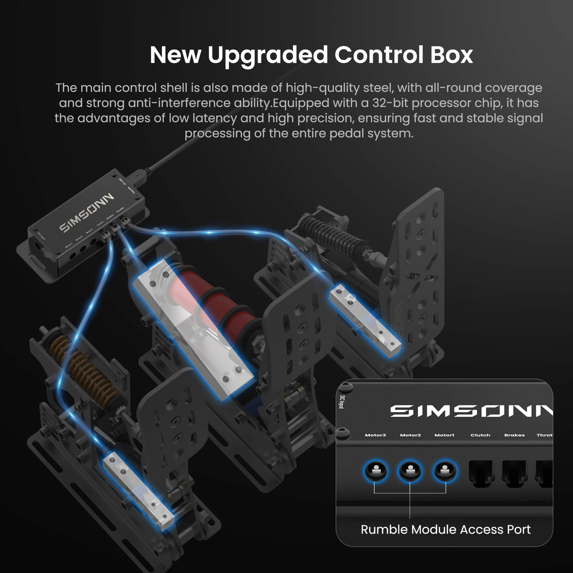 Simsonn Plus X Hydraulic Pedal Black Set – SIMSONN