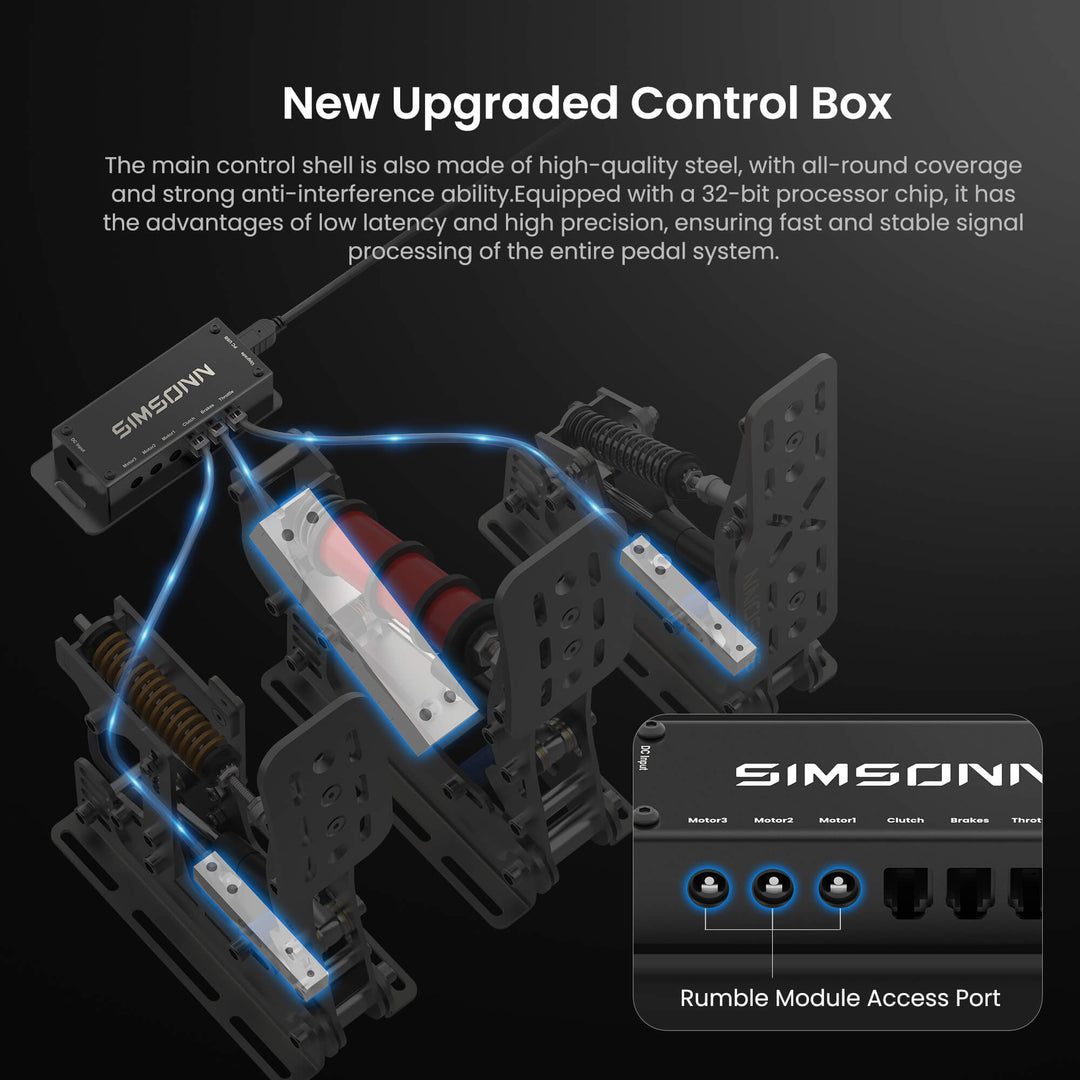 Simsonn Plus X Racing Simulation Pedal ultimate upgrade from the Simsonn Pro Plus Pedal