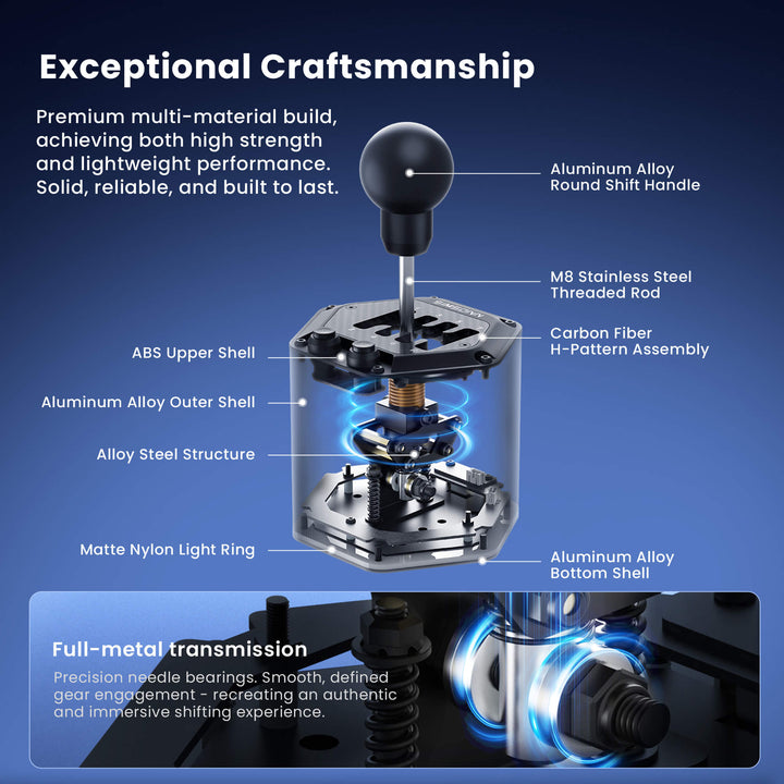 Simsonn HS Pro Shifter the H/SQ Dual-Mode Racing Simulation Shifter