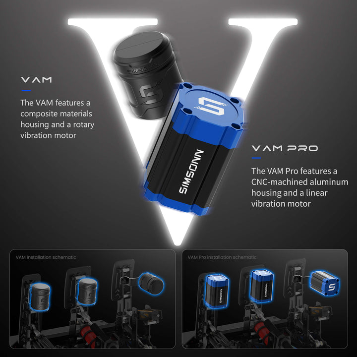 Simsonn VAM Pro Linear Motor -  the Pedals Haptic Reactor for Vibration Feedback