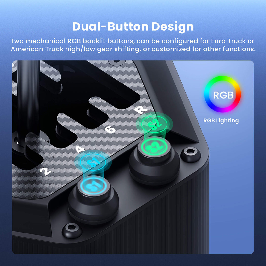 Simsonn HS Pro Shifter the H/SQ Dual-Mode Racing Simulation Shifter