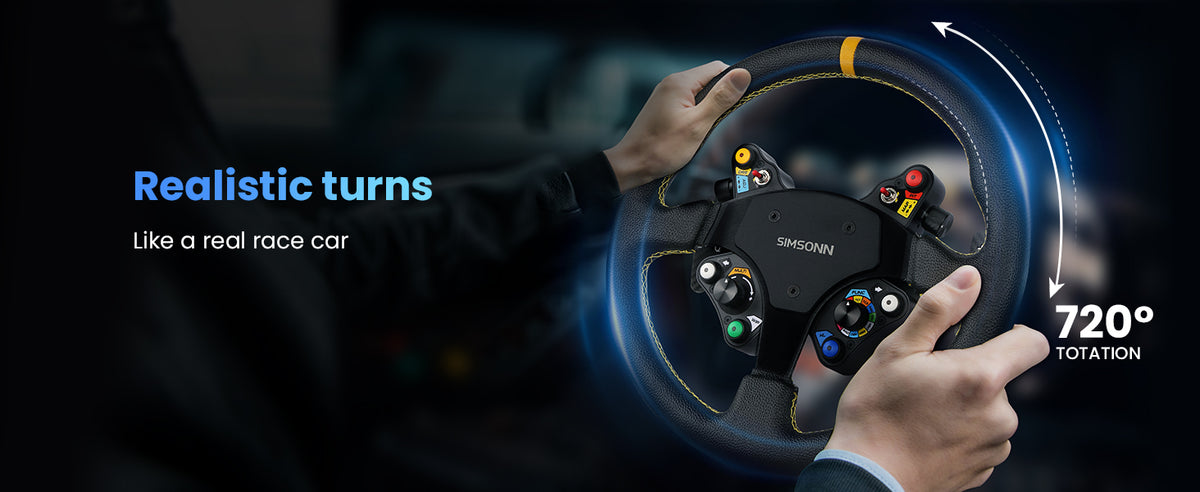 Simsonn GT2 Steering Wheel S1 – Professional Precision and Durability ...
