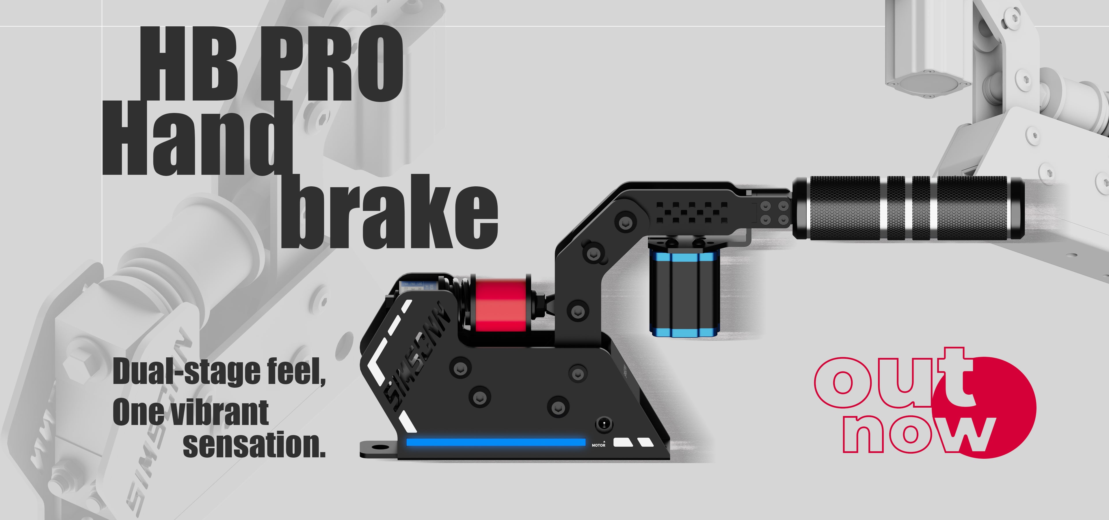 HB Pro Handbrake Two-stage feel, One vibrant sensation.