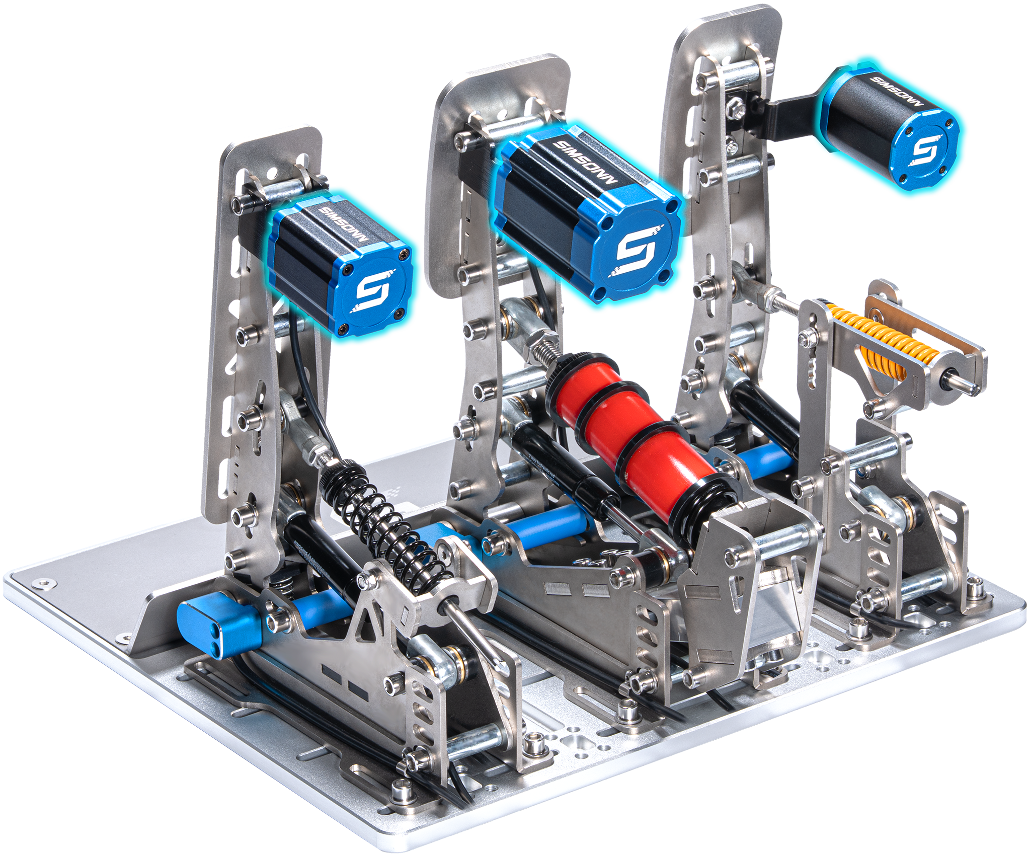 Plus X V2 pedals fitted with VAM series vibration modules