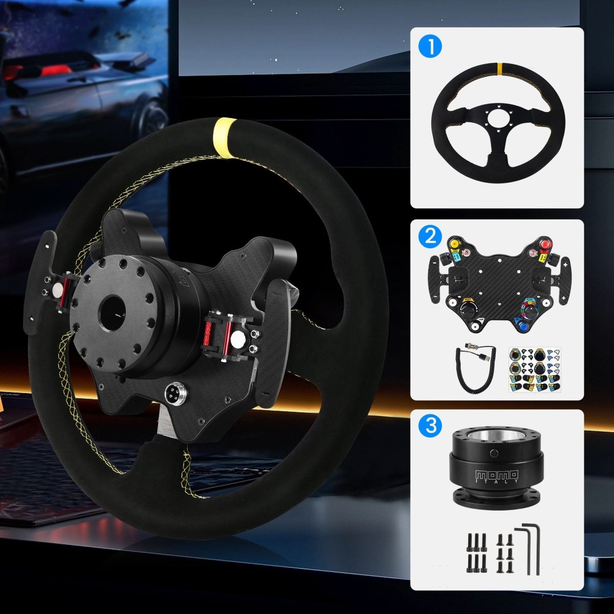 Simsonn GT2 Steering Wheel S1 – Professional Precision and Durability ...