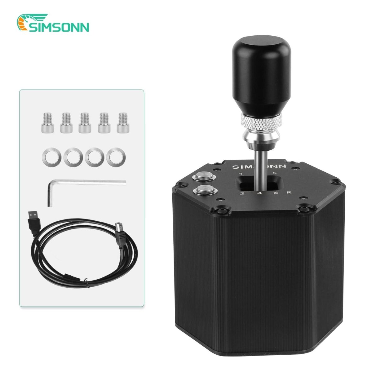 Shifter For Sim Simsonn 6+R H Gear Shifter – Precision Engineering for Ultimate Sim ...